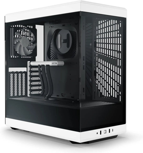 HYTE Y40 Panoramic Tempered Glass Mid-Tower Gaming Case Black & White - Anigma